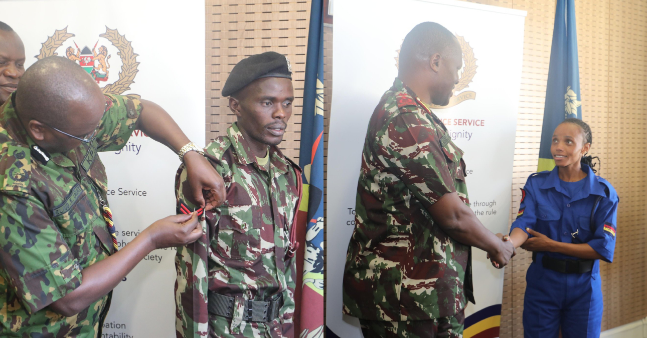 Olympic Heroes: Beatrice Chebet ,Abraham Kibiwott earn National Police Service Promotions