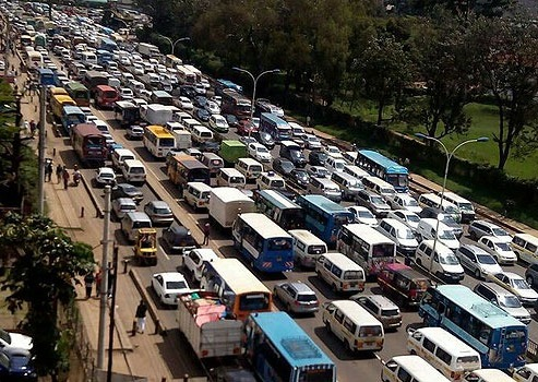 Matatu operators block Ngong road over alleged police brutality