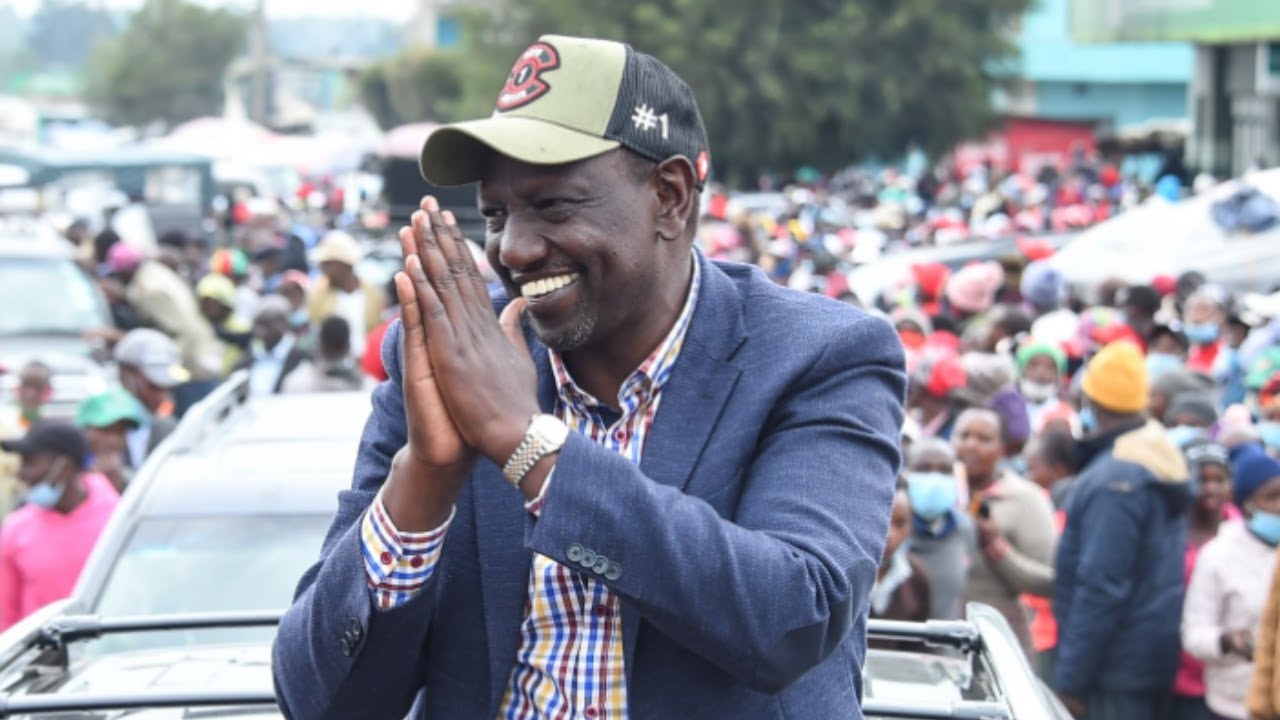 President William Ruto at a past rally. Photo/File 