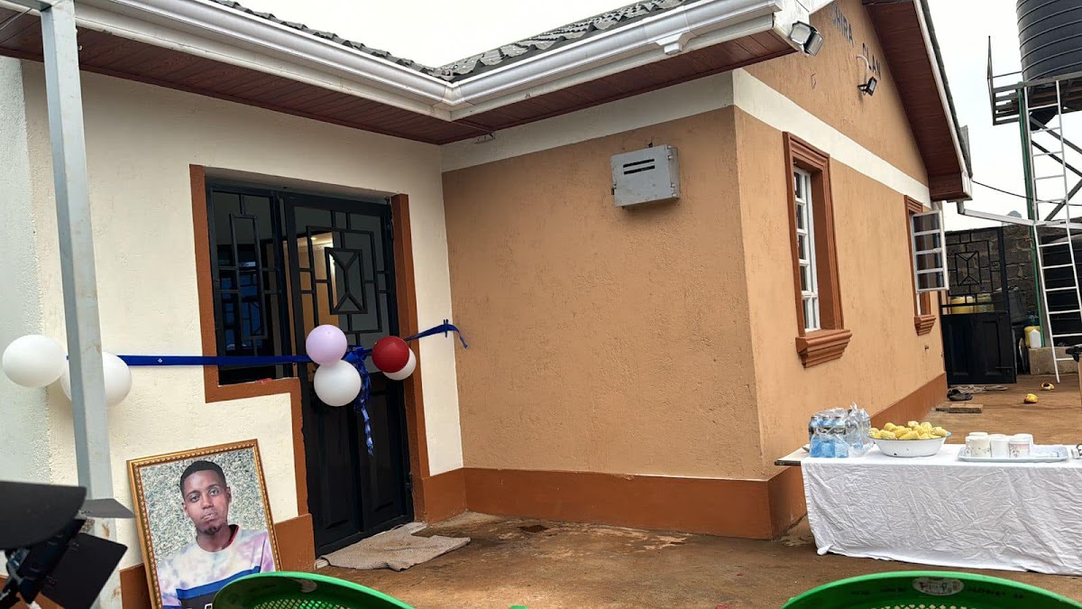 The new home built for Chira's grandmother in his honor by his TikTokers. Photo: Courtesy