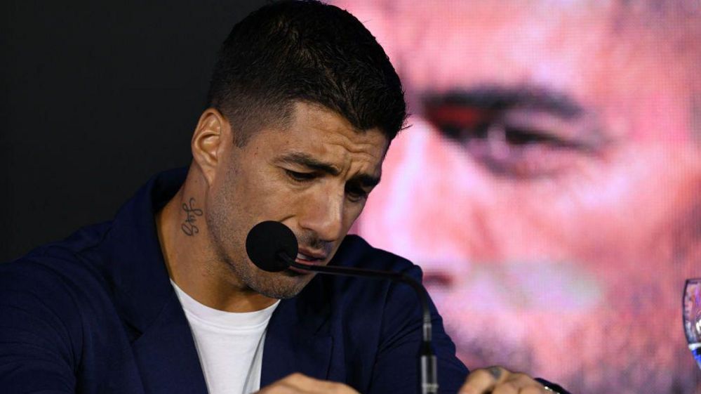 Luis Suarez fights back tears to announce International retirement ahead of World Cup Qualifier