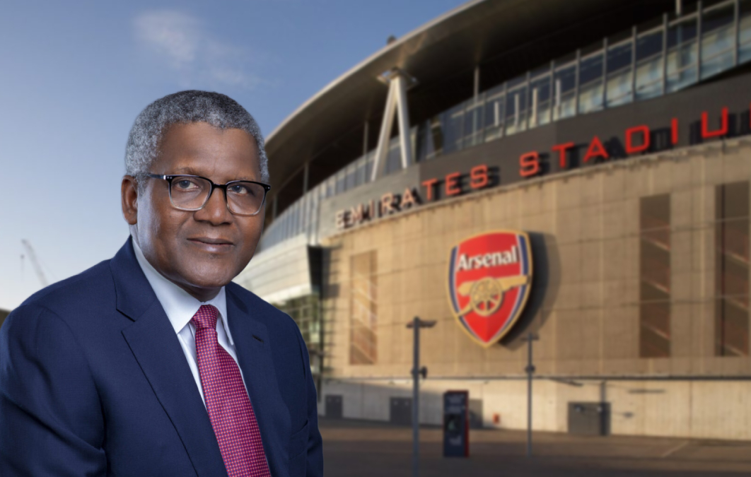 Africa’s richest man, Dangote, regrets choosing Petrol refinery over buying Arsenal FC