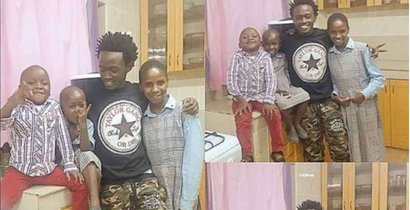 Tears of joy as Bahati’s son reunites with his two sisters