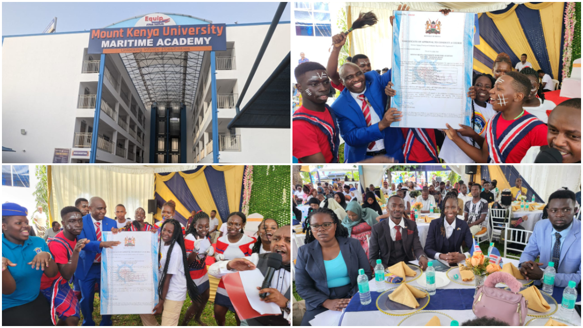 Pomp, colour and buoyancy as MKU Maritime Academy receives certificate of accreditation