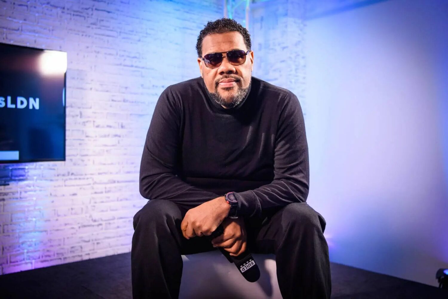 Fatman Scoop poses for a photoshoot. Photo/X