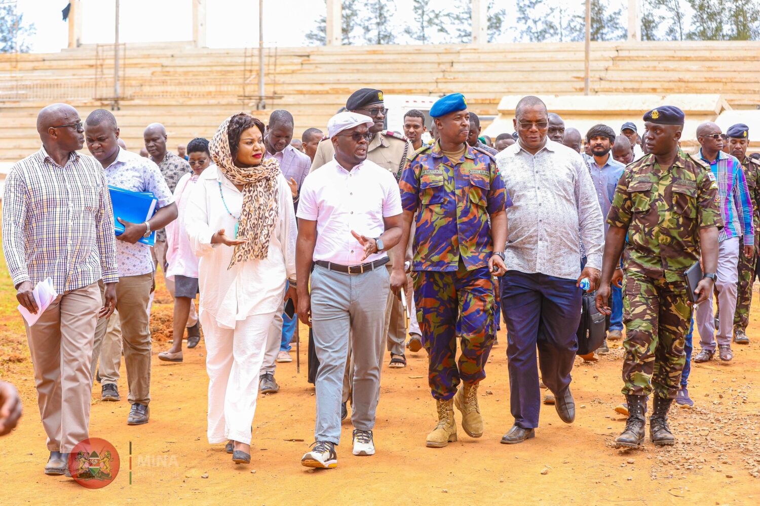 PS Omollo leads inspection of Kwale Stadium, venue of this year’s Mashujaa Day celebrations