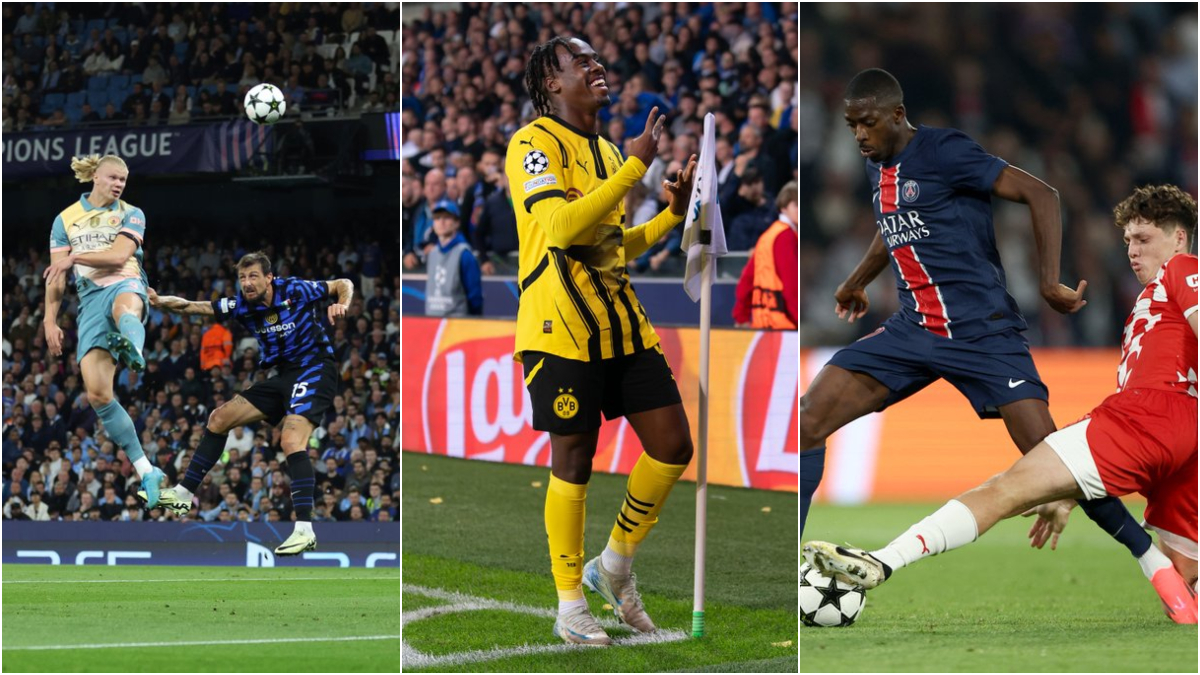 UEFA Champions League Paris and Dortmund leave it late, Man City held