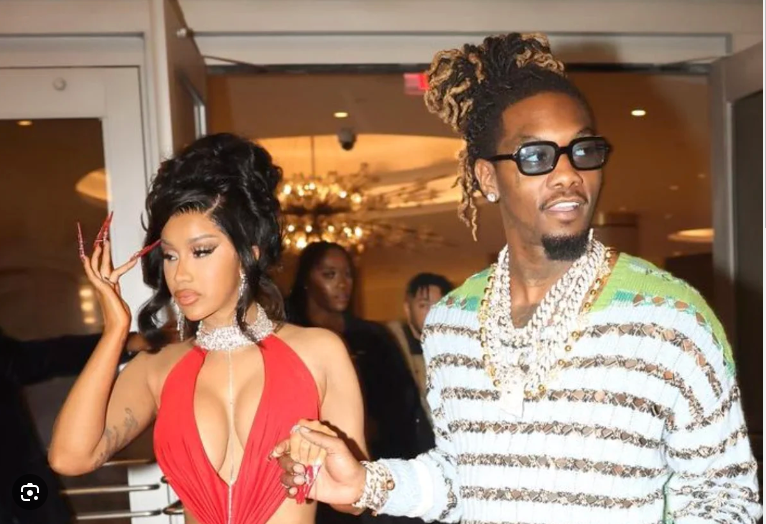 Cardi B reacts after Offset accused her of cheating while pregnant