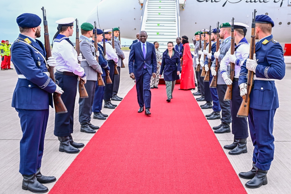 President Ruto arrives in Berlin for two-day visit to boost Kenya-Germany ties