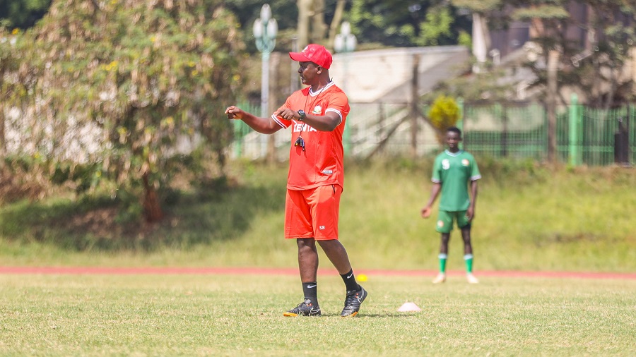 Kenya's Rising Stars in action against South Sudan during the U-20 AFCON qualifiers.