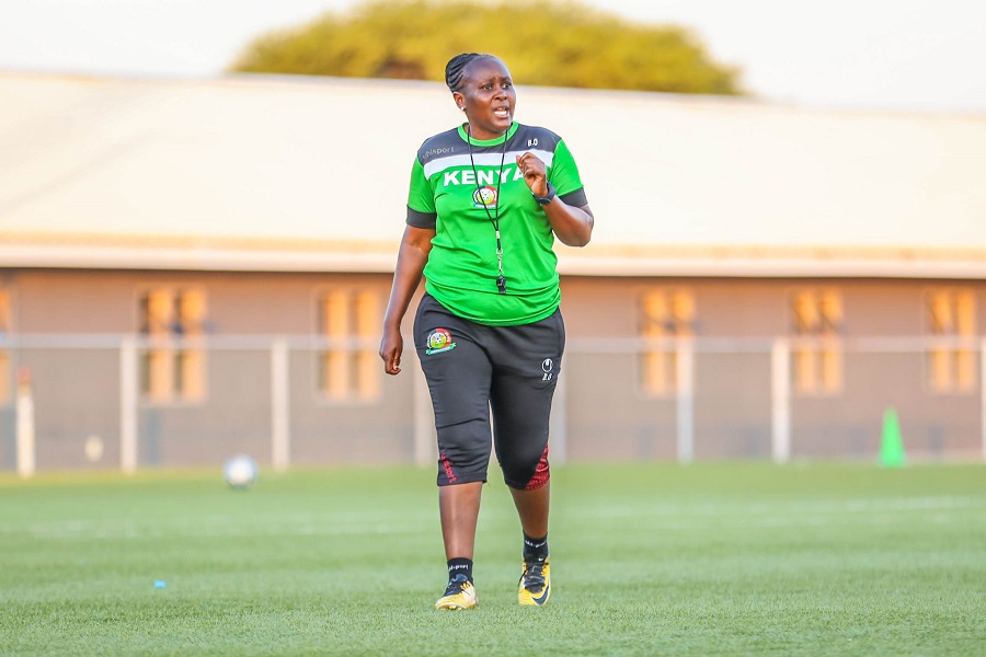 Harambee Starlets play Chinese Taipei in the Pink Ladies Cup