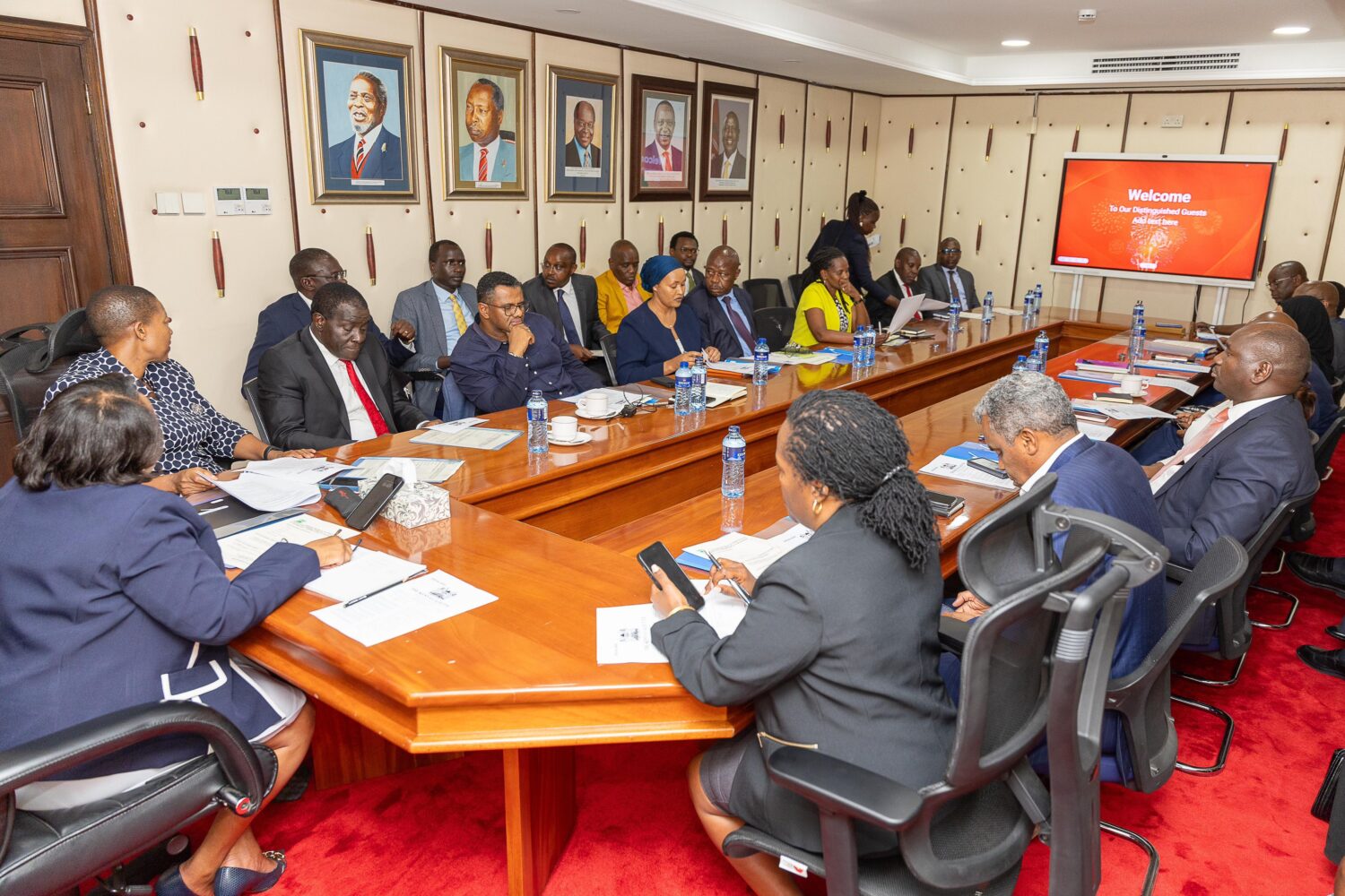 Photos: Assumption of office committee meeting at Harambee House ahead of Prof. Kindiki’s swearing-in