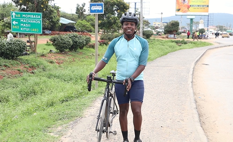 Ian Mwangi: The Kenyan cycling from Egypt to South Africa