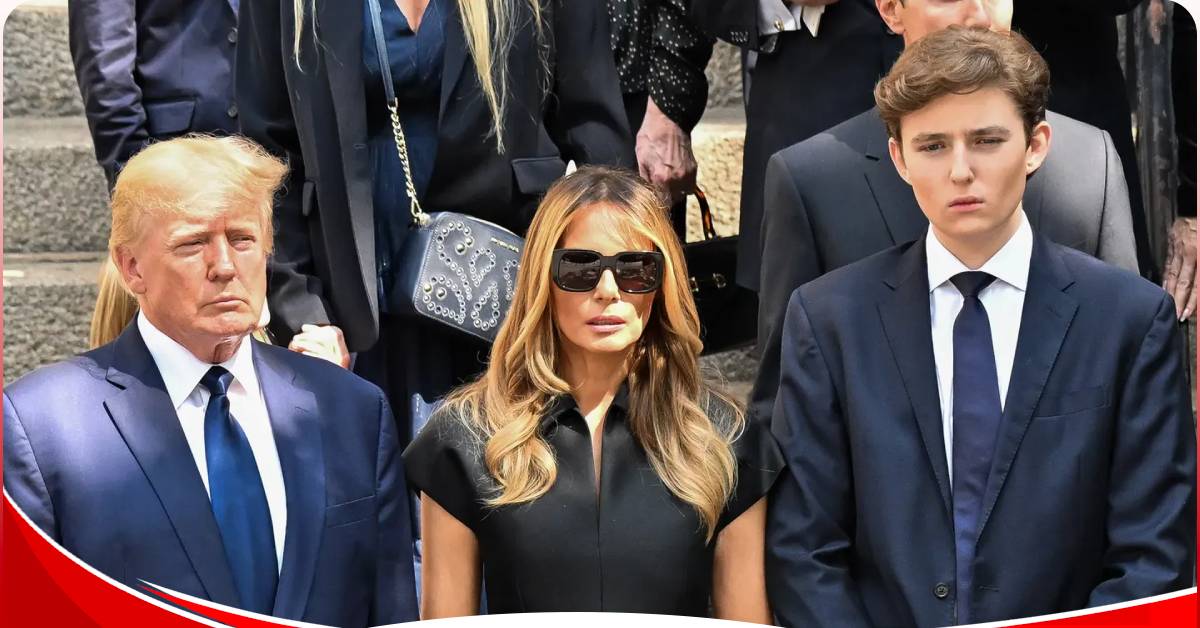 Barron Trump casts his first ballot for his Dad, supported by proud Mom Melania