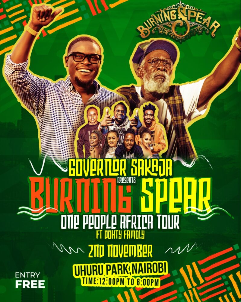 Governor Sakaja hosts reggae legend Burning Spear for historic concert at Nairobi’s revitalized Uhuru Park today