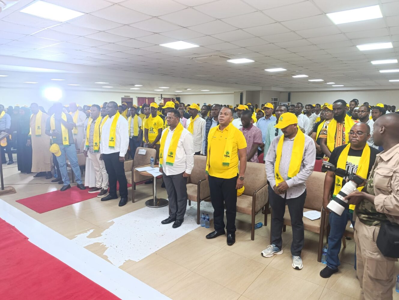 Hassan Omar, Isaac Mwaura, Mungatana and other top UDA luminaries attending UDA Comrades Chapter in Garissa