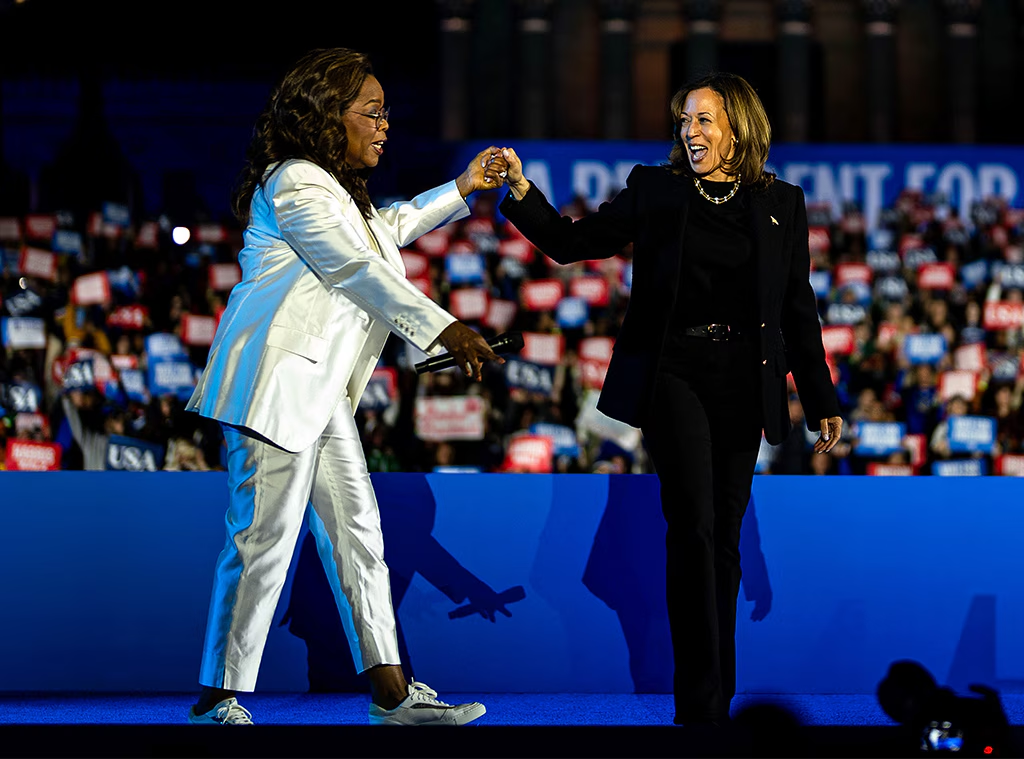 Oprah Winfrey rallies for Kamala Harris as they persusade first-time voters