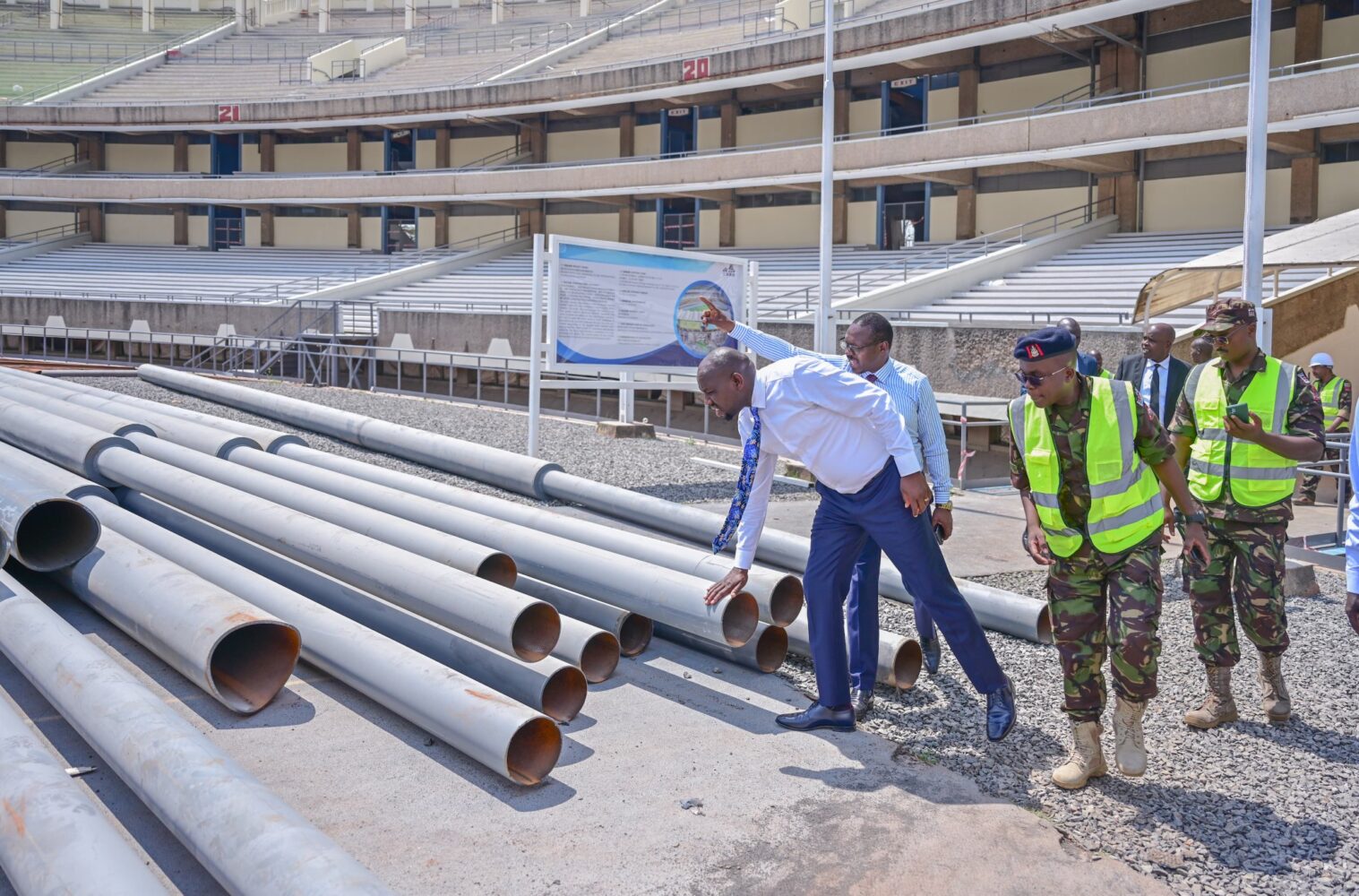 CS Murkomen inspects Kasarani Stadium ahead of 2025 CHAN tournament