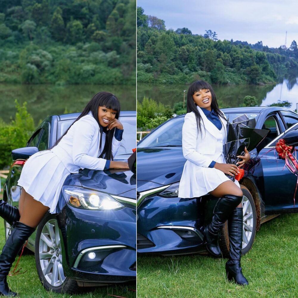 Morin Actress celebrates birthday with a brand-new Mazda Atenza