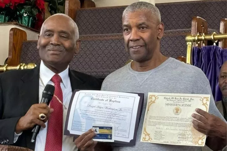 Denzel Washington baptized and licensed as Pastor : ‘It Took a While, but I’m Here’