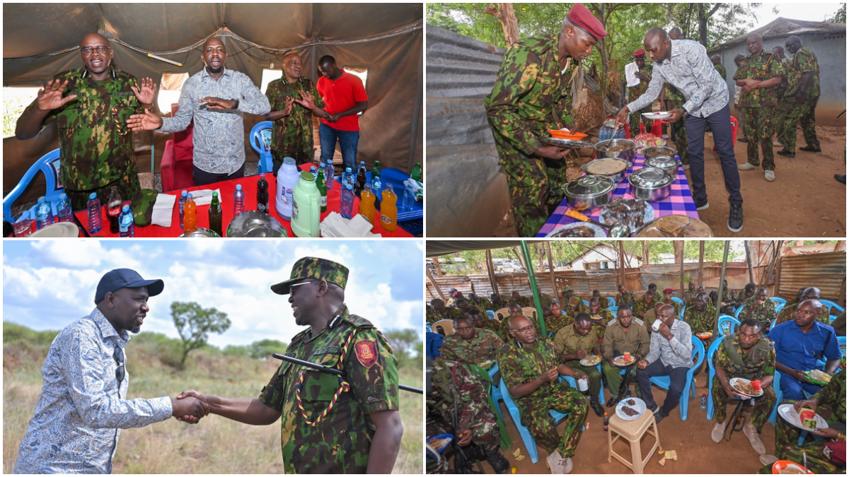 How CS Murkomen spent Christmas with security officers in volatile North Rift region