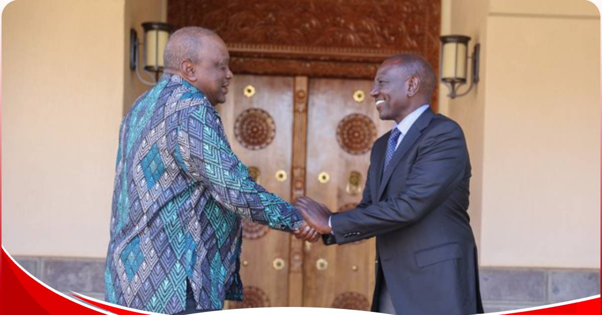 President Ruto visits former President Kenyatta in Gatundu