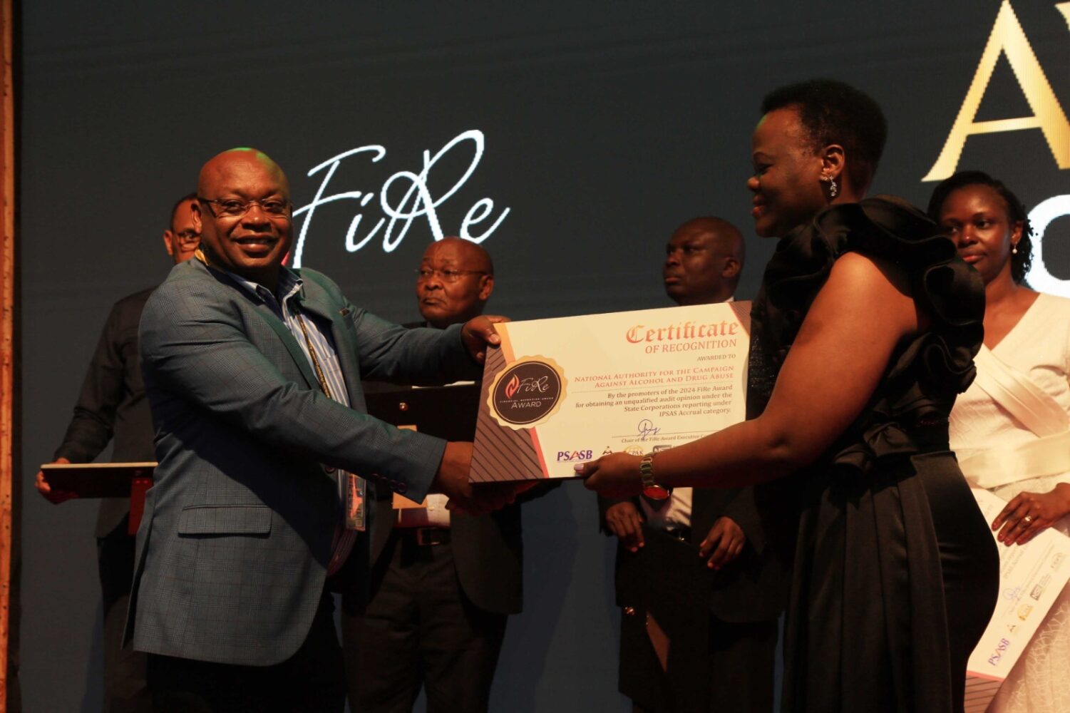 NACADA honoured at FiRe awards for excellence financial reporting