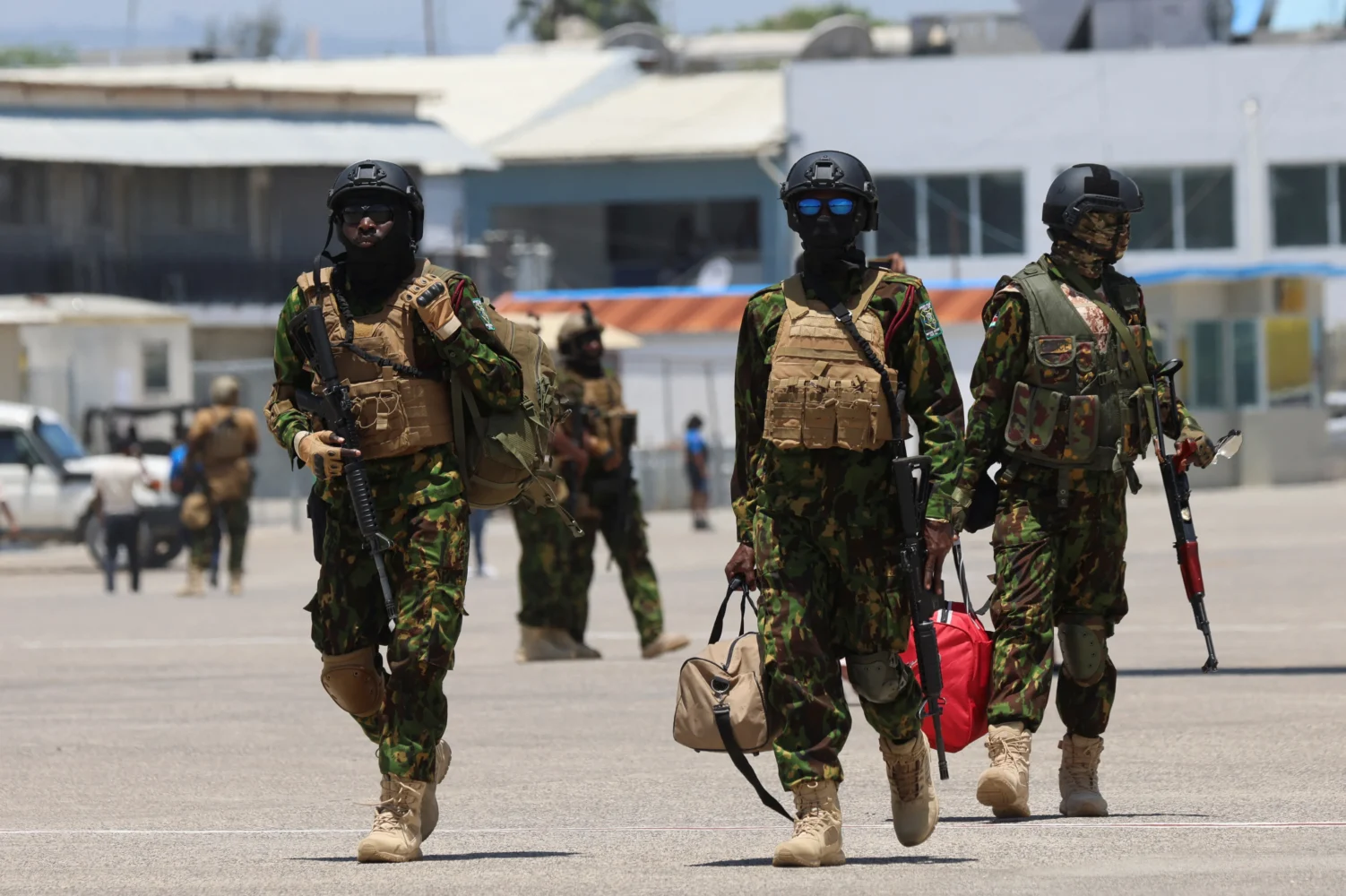 Kenyan police in Haiti hand over operating base to Guatemalan soldiers