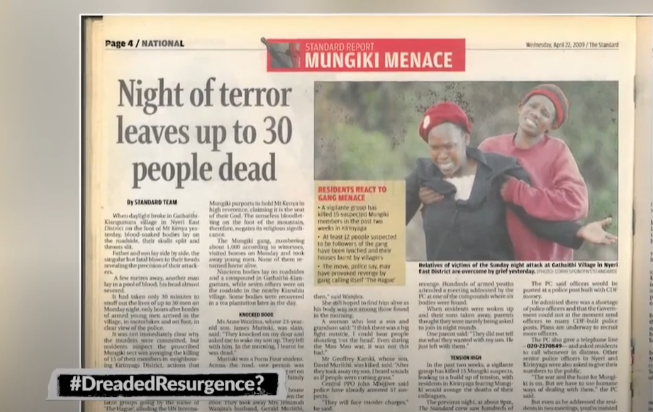 EXCLUSIVE | Dreaded resurgence: The pain behind the outlawed Mungiki sect – Are politicians involved?