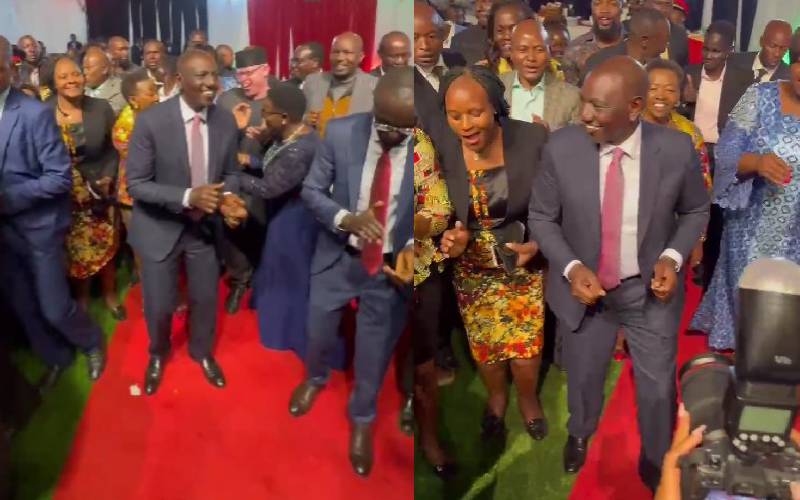 Laughter as President Ruto dances to Kasongo song