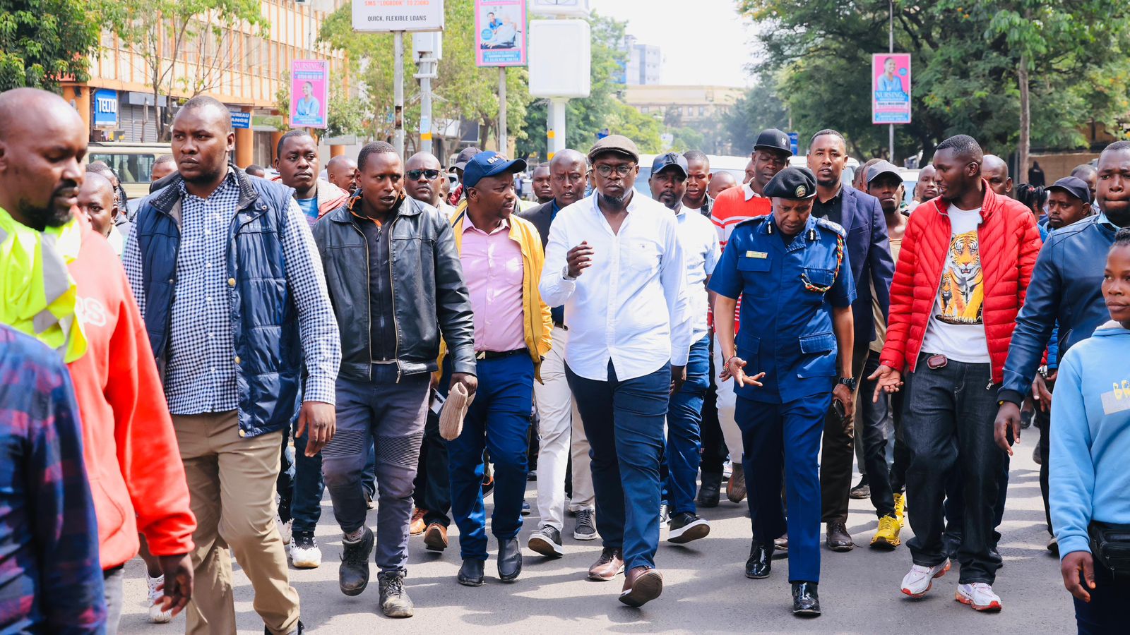 Sakaja inspects CBD walkways after hawker relocation directive