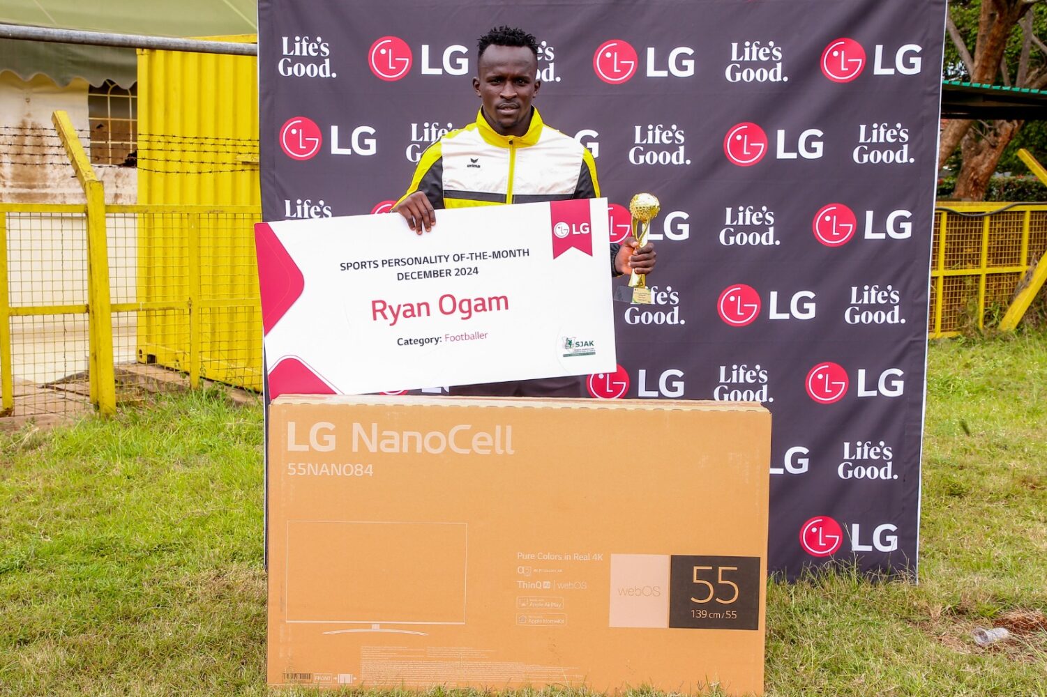 Tusker FC’s Ryan Ogam named SJAK Sports Personality of the month for December