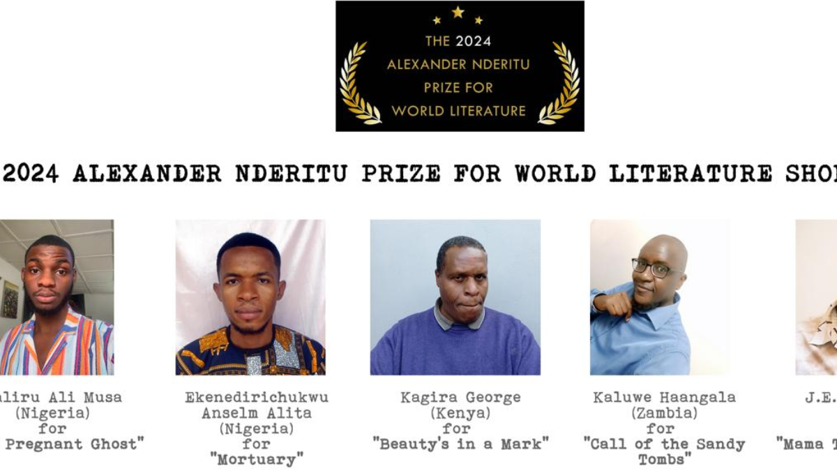 Alexander Nderitu Prize for World Literature announces shortlisted writers for 2024