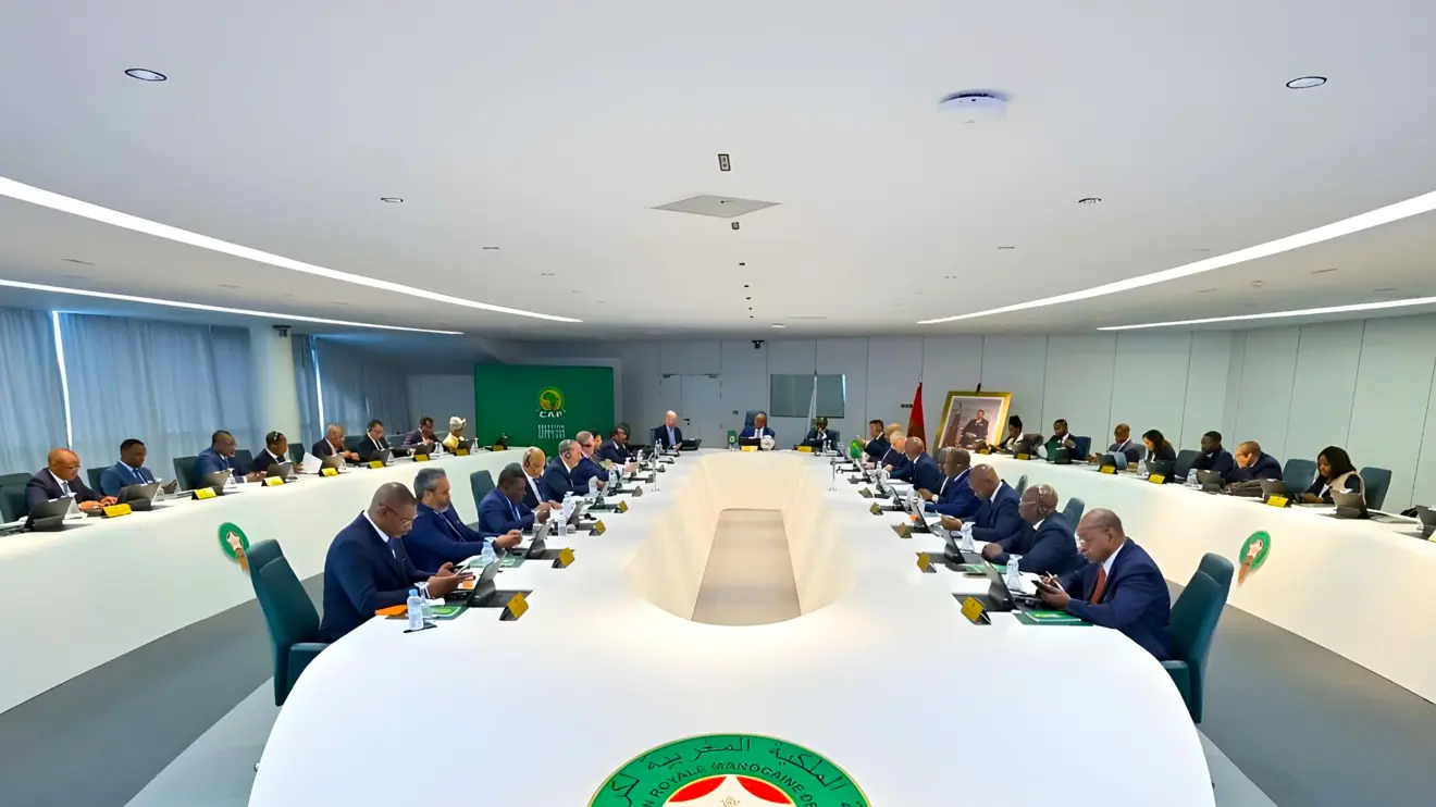 CAF Executive Committee meeting in Rabat, Morocco, discussing AFCON 2025 and youth tournament expansions