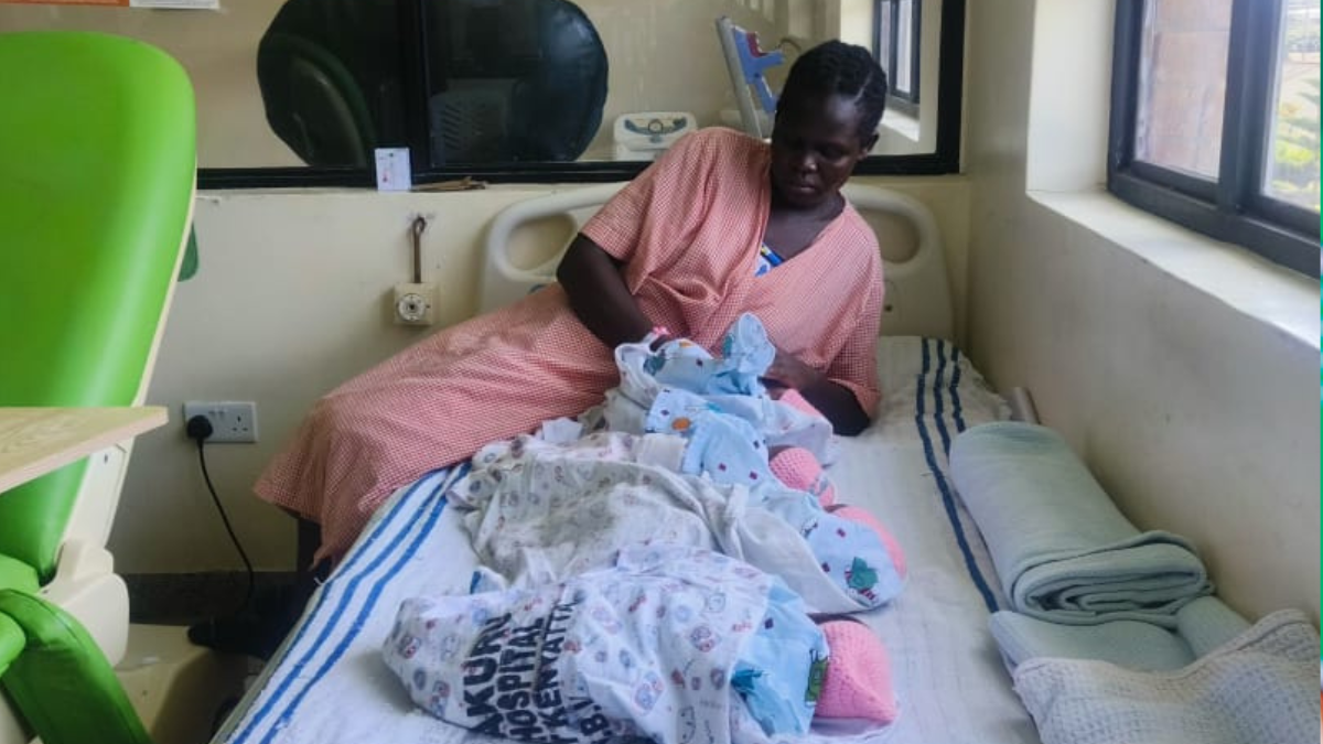  Nakuru: Man pleads for help after wife gives birth to quadruplets