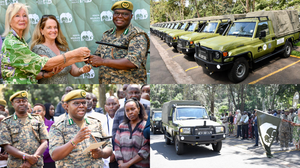 KWS receives 20 Land Cruiser pickups, 50 tents valued at KSh232M from Chantecaille Conservation