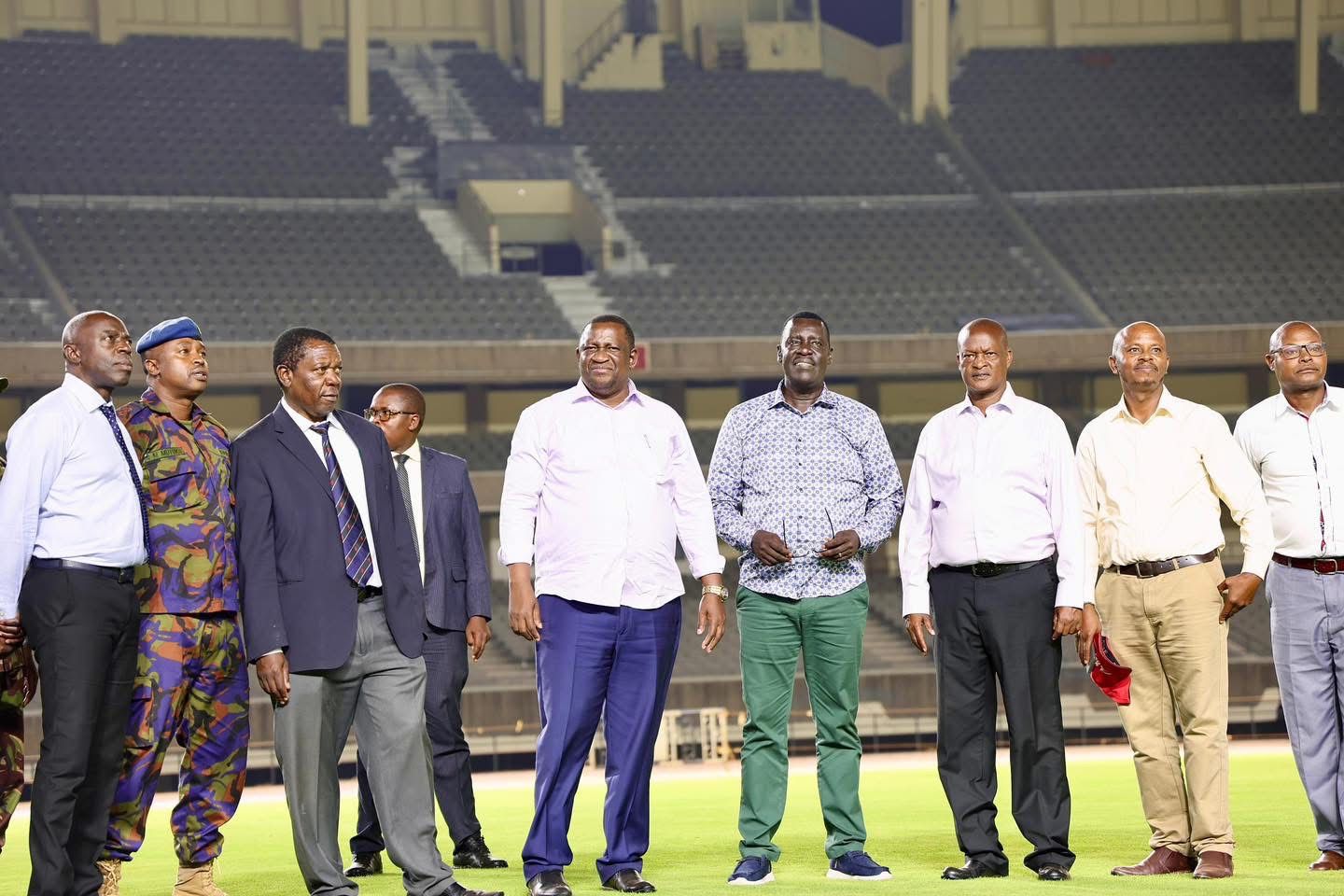 CS Mvurya inspects Kasarani ,confirming stadium renovations are going on