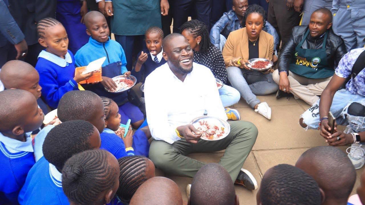 Sakaja’s Valentine’s Plan: Celebrating fulfillment of his dream to feed schoolchildren through Dishi na County ‘Tap to Eat’ Program