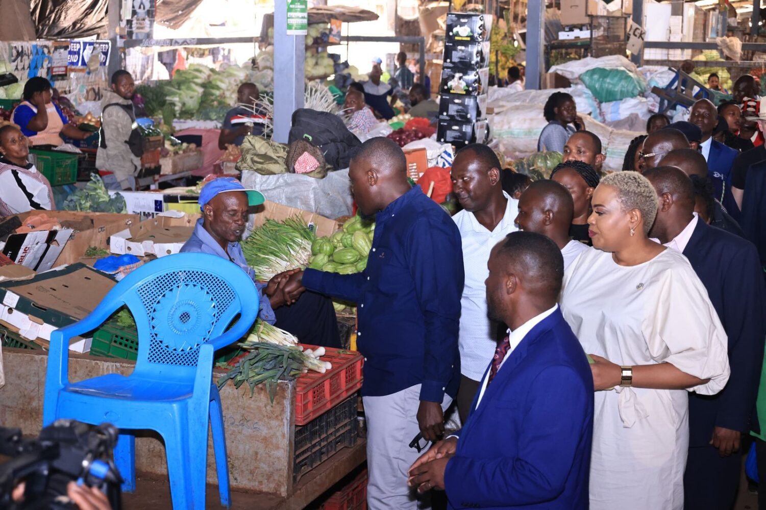 Sakaja inspects solar-powered cold room initiative, reviews pilot project at City Park Market