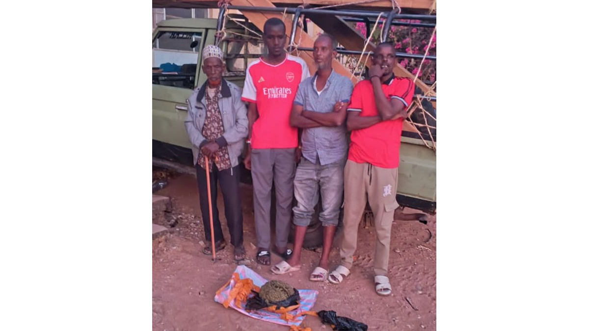 70-year-old among notorious suspects arrested with 10kg bhang in a Toyota Landcruiser