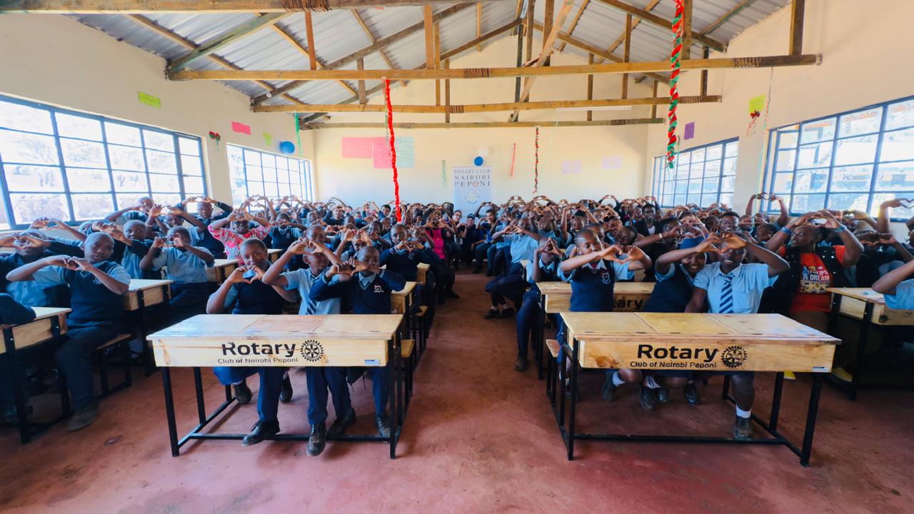 Rotary Club of Nairobi Peponi celebrates 100 years with heartwarming donation to Githurai school