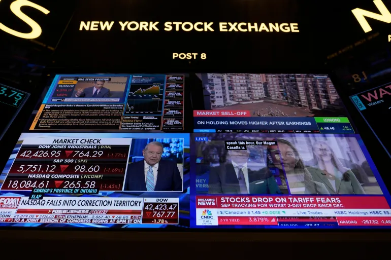 U.S stocks plunge as European markets steady