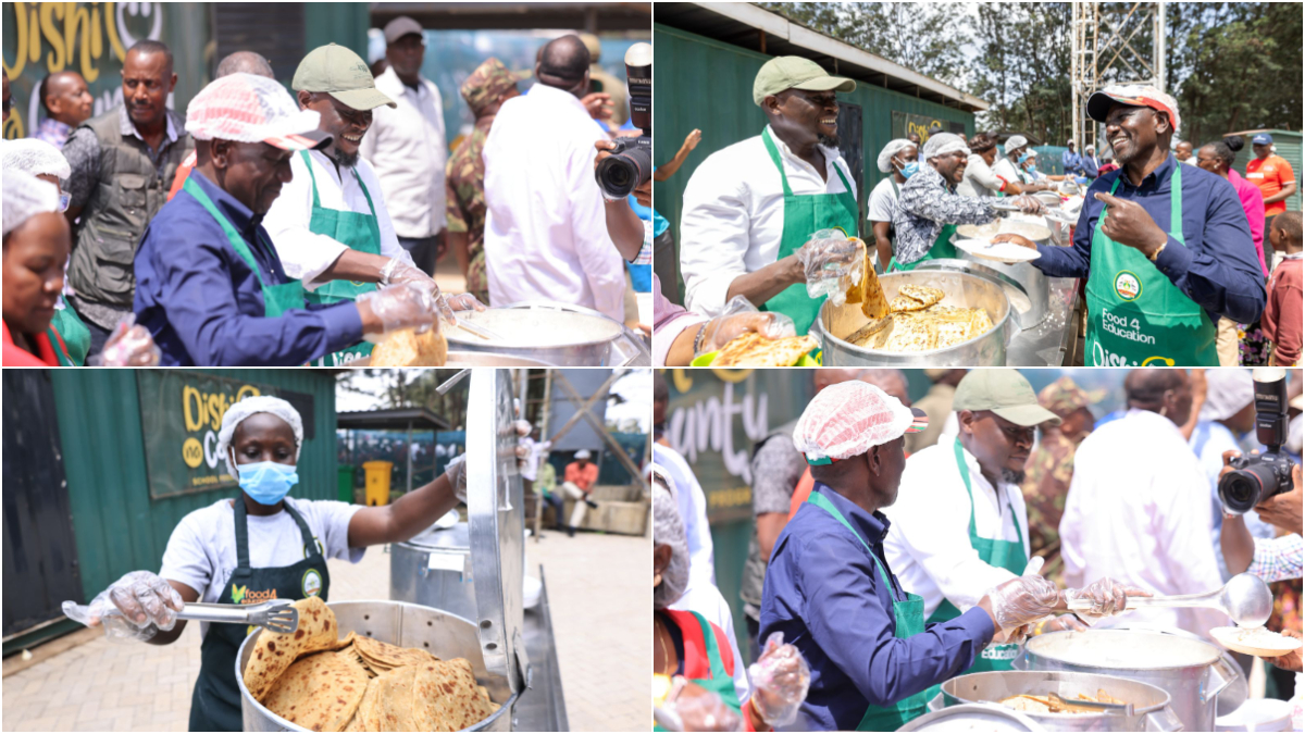 Toi Primary pupils enjoy special chapati meal, served by President Ruto and Governor Sakaja