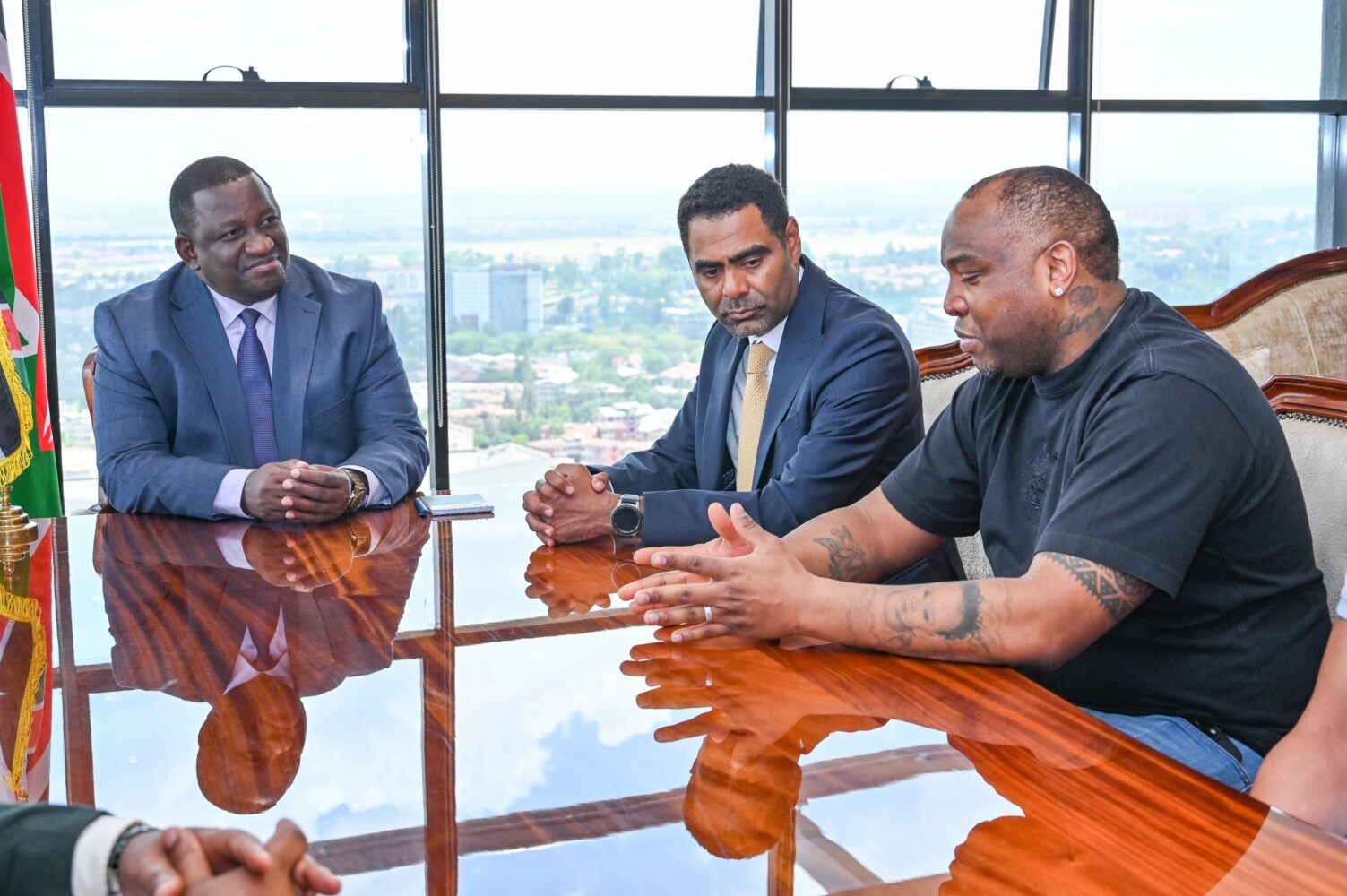 CS Mvurya welcomes  Benni McCarthy ,pledges state support