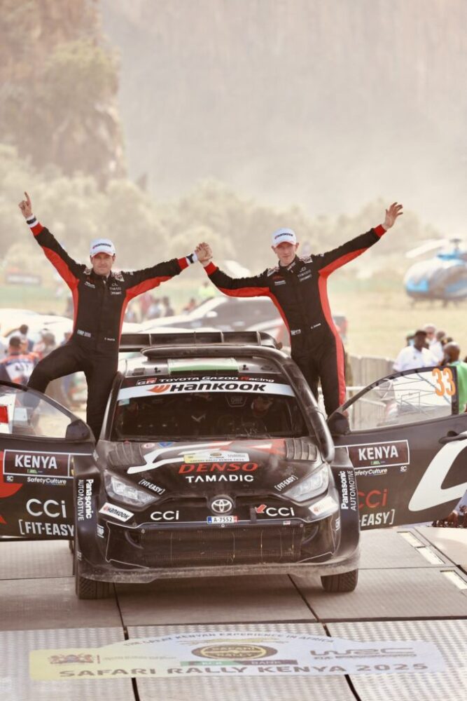 Elfyn Evans clinches historic Safari Rally Kenya victory as Katsuta crashes out