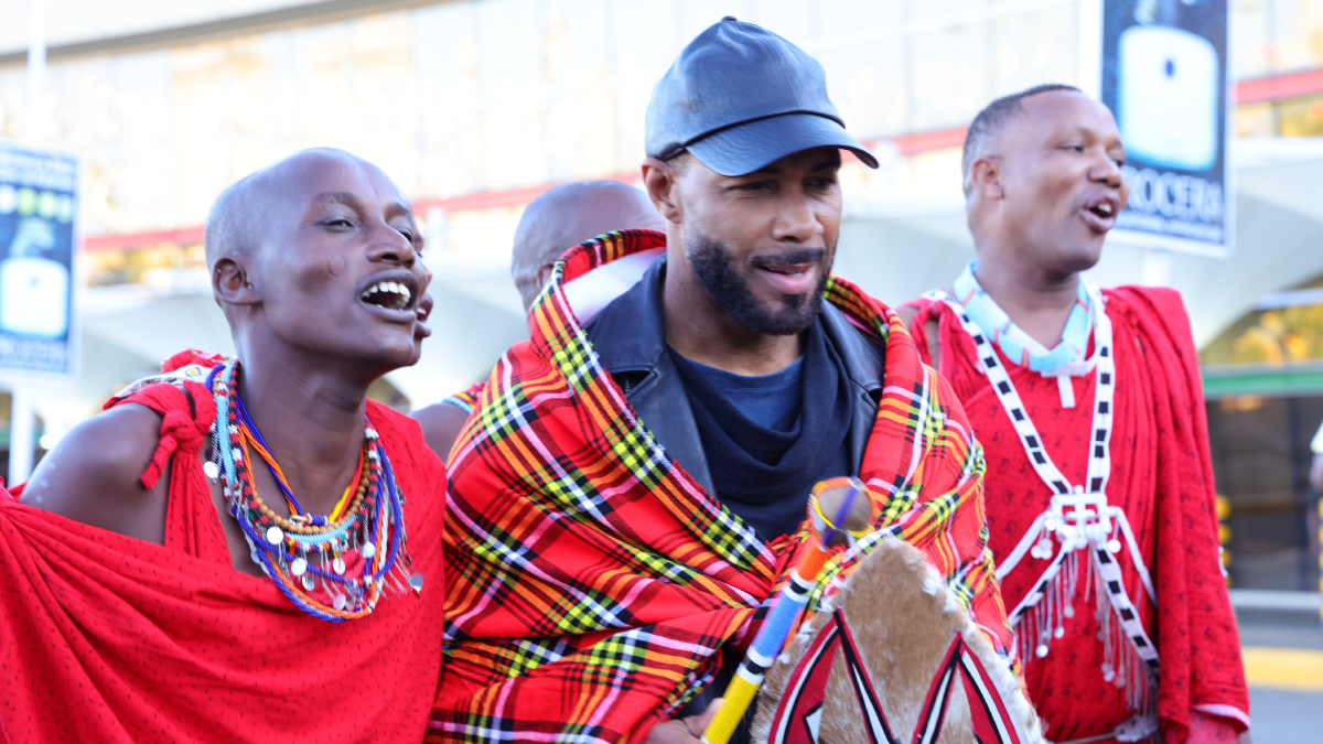 Photos: Why famous Hollywood actor Omari ‘Ghost’ Hardwick is in Kenya