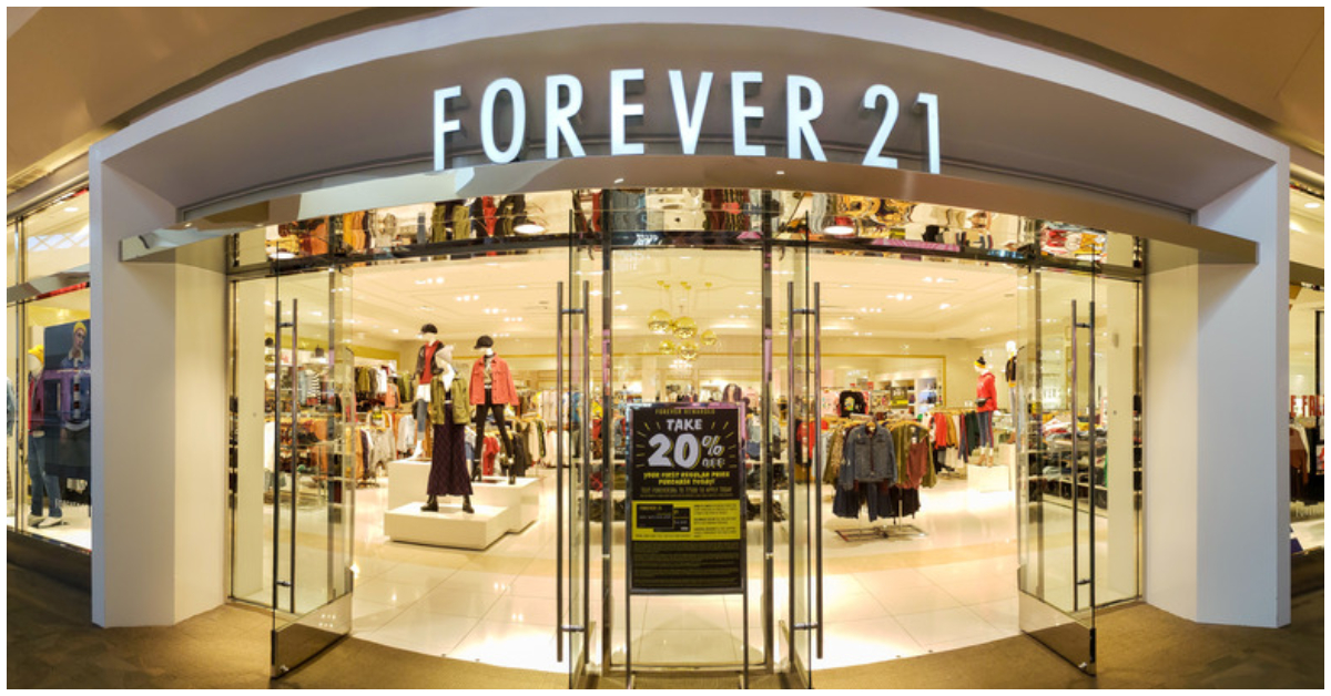 Forever 21 to shut down all U.S. stores after filing for bankruptcy again