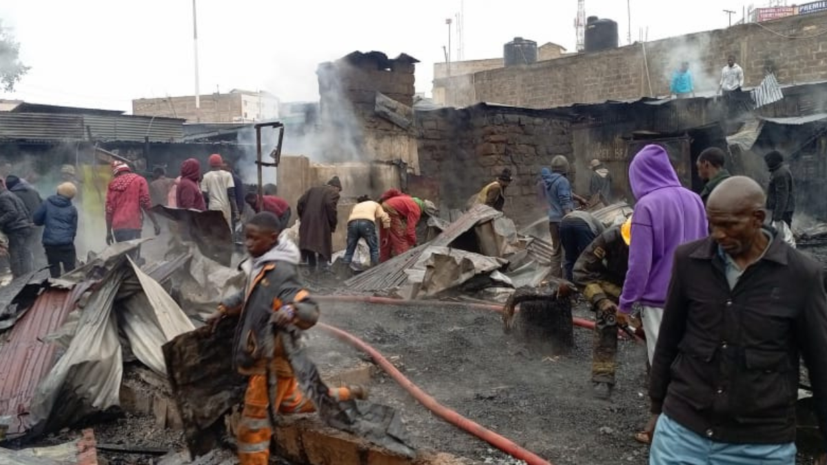 Over 10 businesses reduced to ashes after fire outbreak in Limuru