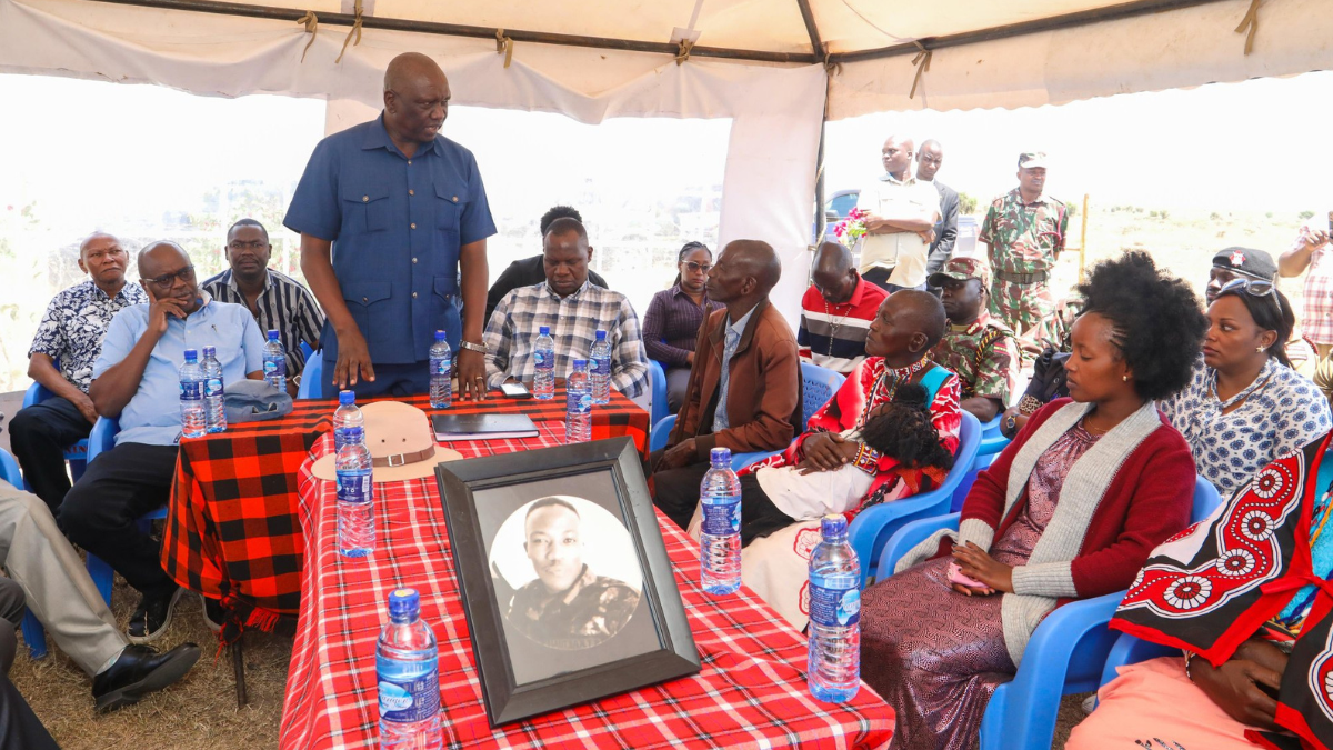 IG Douglas Kanja visit home of policeman killed in Haiti