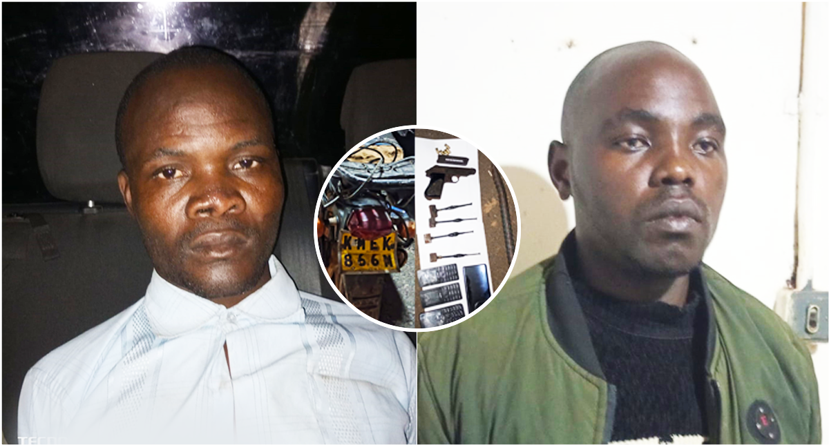 Police arrest two robbers, recover gun with bullets in Kisii Town